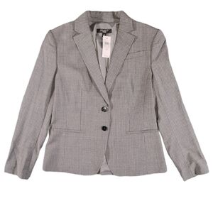 NWT Ann Taylor Virgin Wool Gray Blazer Size 6P